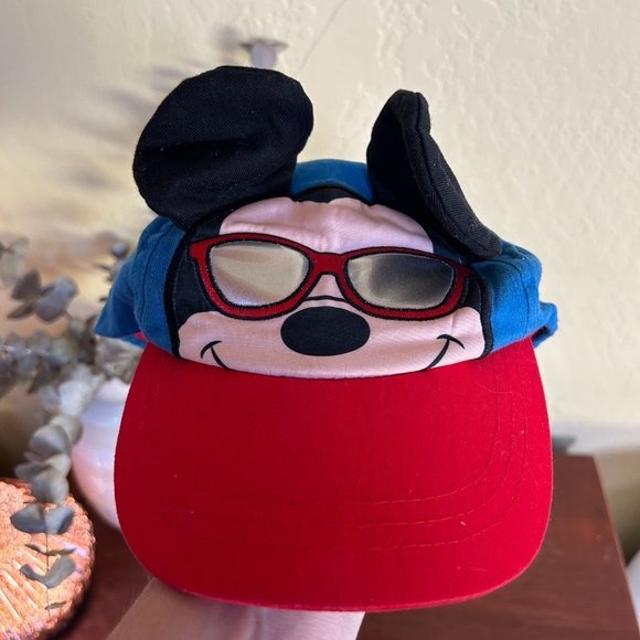 Disney One Size Fits Most Mickey Mouse Baseball Hat With Ears Sunglasses (1393) - Picture 2 of 8